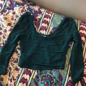 Urban outfitters cropped lacy top!